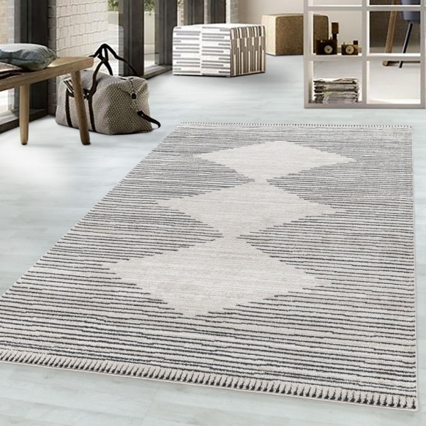 Tomis Berber Optic Designer Cream Rug